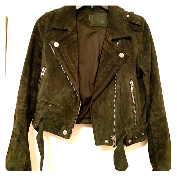 Blank NYC Jackets & Blazers - Suede Moto Jacket